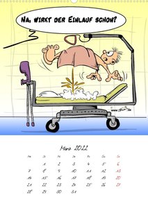 Trumix Cartoons - Gesundheit (Wandkalender 2022 DIN A2 hoch)
