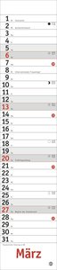 Planer Mini-long, rot Kalender 2022
