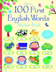 Usborne 100 First English Words Sticker Book