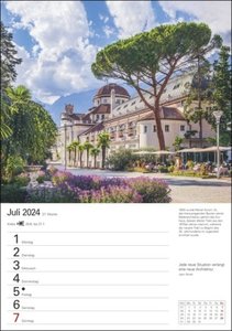 Südtirol Wochenplaner 2024. Wochenkalendarium, Zitate und viel Platz für Notizen in einem Kalender. Wand-Kalender 2024 mit schönen Fotos der südtiroler Landschaften