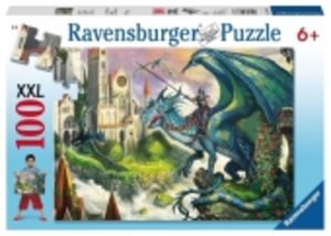 Ravensburger 10876 - Drachenreiter, XXL-Puzzle, 100 Teile