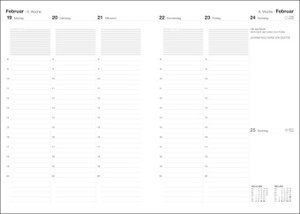 Roter Terminer A5. Schicker Terminkalender 2024 mit hochwertigem Struktureinband. Buch-Kalender mit Lesebändchen. Wochenplaner 2024 mit 152 Seiten. Taschenkalender zum Planen von Terminen.