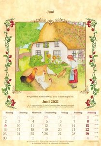 Bauernkalender 2025 - Bildkalender 23,7x34 cm - mit Wetterprognosen, Bauernregeln und liebevollen Illustrationen - Wandkalender - Alpha Edition