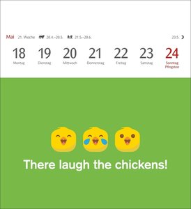 Now I know how the rabbit runs Postkartenkalender 2026 - 53 denglische Sprüche und Sprichwörter