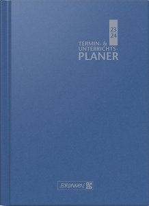Termin-/Unterrichtsplaner 2023/2024, Ringbuch-Kalender mit Einlage, Überformat A4: 23 x 29,7 cm, blau