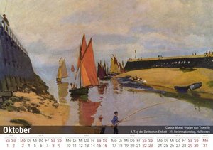 Claude Monet 2022 - Timokrates Kalender, Tischkalender, Bildkalender - DIN A5 (21 x 15 cm)