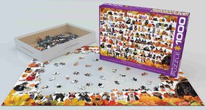 Eurographics 6000-5416 - Halloween Welpen und Kätzchen , Puzzle, 1.000 Teile