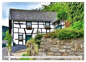 Fachwerkhäuser - Historische Gebäude rund um Simmerath (Wandkalender 2024 DIN A4 quer), CALVENDO Monatskalender