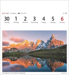 Südtirol Sehnsuchtskalender 2025 - Wochenkalender mit 53 Postkarten