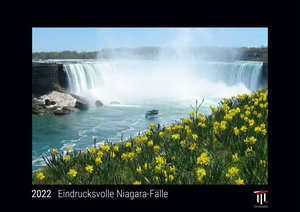 Eindrucksvolle Niagara-Fälle 2022 - Black Edition - Timokrates Kalender, Wandkalender, Bildkalender - DIN A3 (42 x 30 cm)