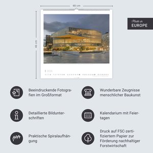 Moderne Architektur Kalender 2026