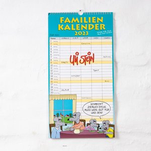 Uli Stein Familienkalender 2023: Familienplaner mit 5 Spalten