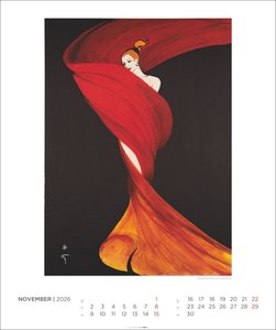 René Gruau Kalender 2026 - Meisterhafte Modezeichnungen