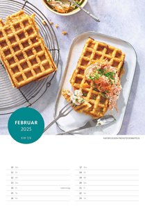 Der Superfood-Rezeptkalender 2025 - Bild-Kalender 23,7x34 cm - Küchen-Kalender - gesunde Ernährung - mit 26 Rezepten - Wand-Kalender