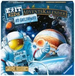 Ravensburger 18234 - EXIT Adventskalender kids - Im Weltraum - 24 Rätsel für EXIT-Begeisterte ab 6 Jahren