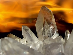 CALVENDO Puzzle Bergkristall im Feuer 1000 Teile Puzzle quer