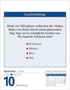Abenteuer Geschichte Tagesabreißkalender 2026