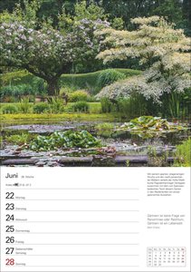 Gartenparadiese Wochenplaner 2026