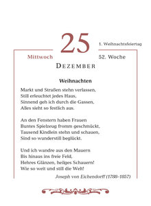 Mit deutschen Gedichten durch das Jahr 2024  - Tagesabreißkalender zum Aufstellen oder Aufhängen