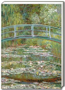 Claude Monet - Die japanische Brücke - Tischkalender 2024