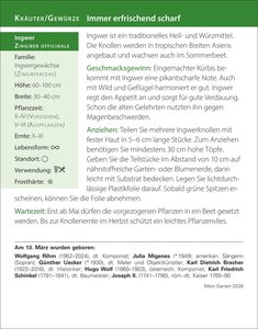 Mein Garten Tagesabreißkalender 2026