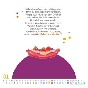 Kalendersprüche vom Sams 2025 – Lustige Reime von Paul Maar – Wandkalender mit Spiralbindung – DUMONT Quadratfomat 23 x 23