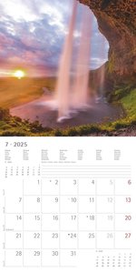 Sunny Moments 2025 - Broschürenkalender 30x30 cm (30x60 geöffnet) - Kalender mit Platz für Notizen - Bildkalender - Wandplaner - Wandkalender