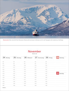 Hurtigruten - KUNTH Tischkalender 2025