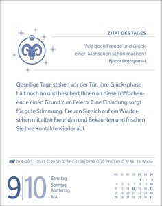 Widder Sternzeichenkalender 2026