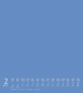 Foto-Malen-Basteln Bastelkalender blau 2023