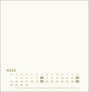 Bastelkalender gold groß 2022