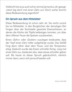 Wissen für Kids Tagesabreißkalender 2026