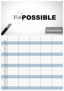 Motivation - your only limit is you - 2023 - Kalender DIN A3 - (Familienplaner)