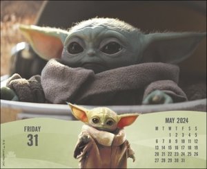 The Mandalorian Tagesabreißkalender 2024. Kleiner Kalender für Star Wars Fans: Grogu und viele andere in einem Tischkalender 2024 zum Abreißen!