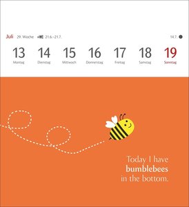 Now I know how the rabbit runs Postkartenkalender 2026 - 53 denglische Sprüche und Sprichwörter