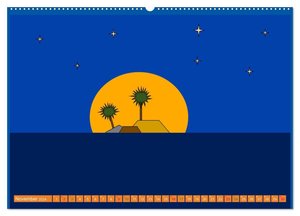 Inseln in der Südsee (Wandkalender 2024 DIN A2 quer), CALVENDO Monatskalender
