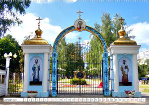Goldenes Russland - Prachtvolle Kathedralen in Tscheboksary (Wandkalender 2023 DIN A2 quer)