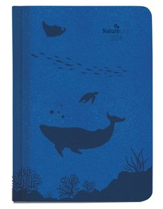 Wochen-Minitimer Nature Line Ocean 2024 - Taschen-Kalender A6 - 1 Woche 2 Seiten - 192 Seiten - Umwelt-Kalender - mit Hardcover - Alpha Edition