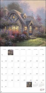 Land of Light Broschurkalender 2023. Kunstvoller Wandkalender mit idyllischen Gemälden. Einzigartiger Kunst-Kalender mit Bildern von Thomas Kinkade. 29,5x30 cm. Quadratisch