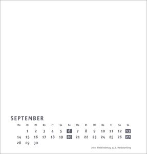 Premium-Bastelkalender weiß mittel 2026