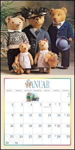 Der Teddybär 2023 - Broschürenkalender - Wandkalender - Format 30 x 30 cm