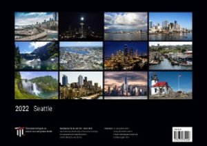 Seattle 2022 - Black Edition - Timokrates Kalender, Wandkalender, Bildkalender - DIN A3 (42 x 30 cm)