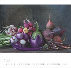 Food Stills - Lynn Karlin Kalender 2024. Fotokunst-Kalender, nachempfunden den Stillleben der großen Meister. Großer Food-Wandkalender für Küche oder Esszimmer
