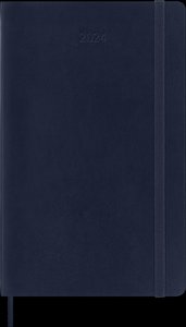Moleskine 12 Monate Tageskalender 2024, Large/A5, Saphir