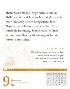 Steinbock Sternzeichenkalender 2024: Tagesabreißkalender. Tischkalender 2024 mit täglichem Horoskop. Kleiner Kalender mit täglichem Blick in die Sterne