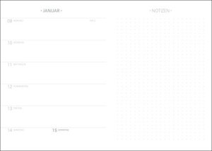 Neon Orange Kalenderbuch A5 2023. Taschenplaner in Neonorange - ein praktischer Blickfang! Cheftimer 2023 mit viel Raum für Notizen. Buch-Kalender mit Wochenkalendarium.