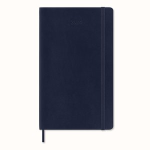 Moleskine 12 Monate Tageskalender 2024, Large/A5, Saphir