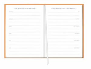 Neon Orange Kalenderbuch A5 2023