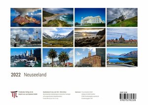 Neuseeland 2022 - White Edition - Timokrates Kalender, Wandkalender, Bildkalender - DIN A4 (ca. 30 x 21 cm)