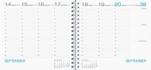 Wochenbuch Assessor 2023 - Bürokalender 15,8x14,7 cm - 1 Woche auf 2 Seiten - mit Ringbindung - Buchkalender - Notizbuch - 790-0098